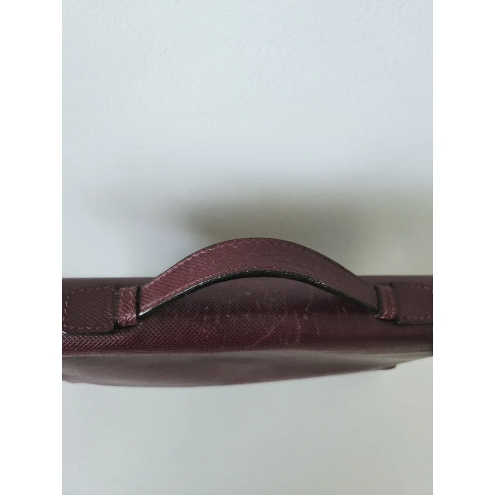 Vintage BOTTEGA VENETA 80's-90's Tuscan Red Leather Briefcase Portfolio Satchel